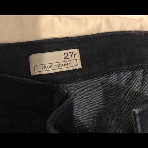 Gap jeans - 27 regular, True Skinny